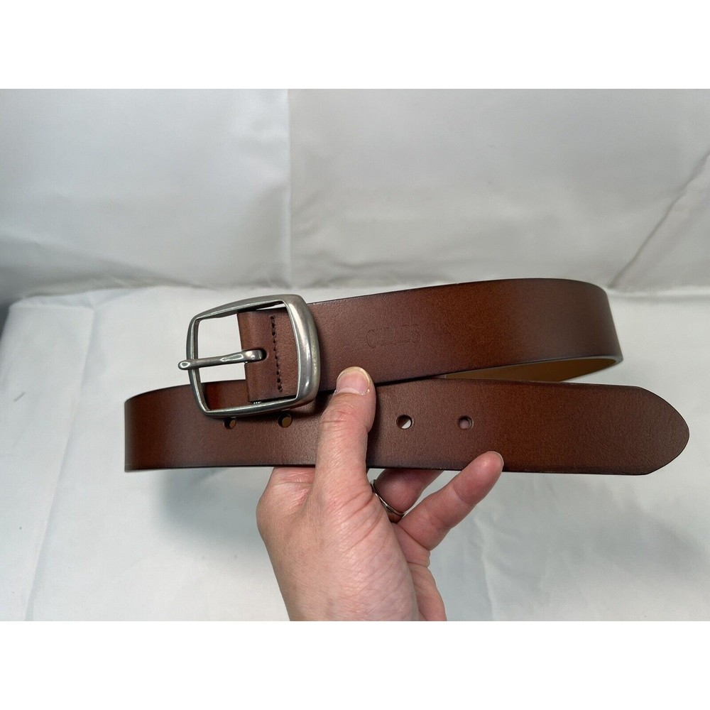 Chaps Men’s Belt Brown Genuine Leather 34" - Made‎ in Argentina